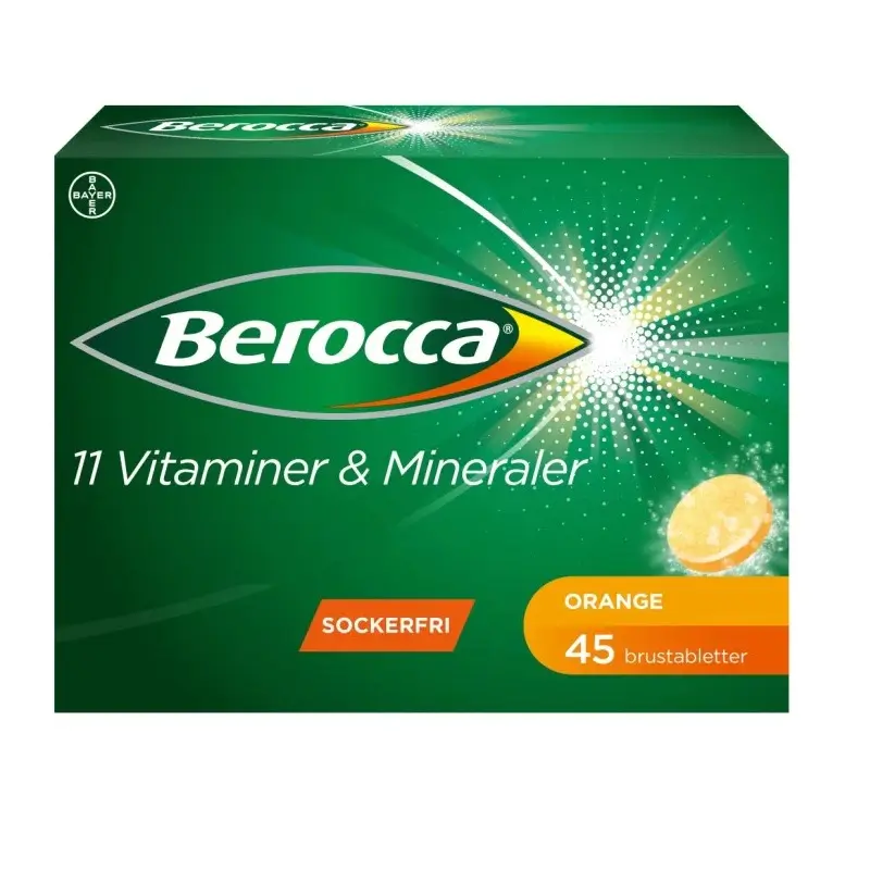 Berocca Energy Orange Effervescent Tablets 45 pcs